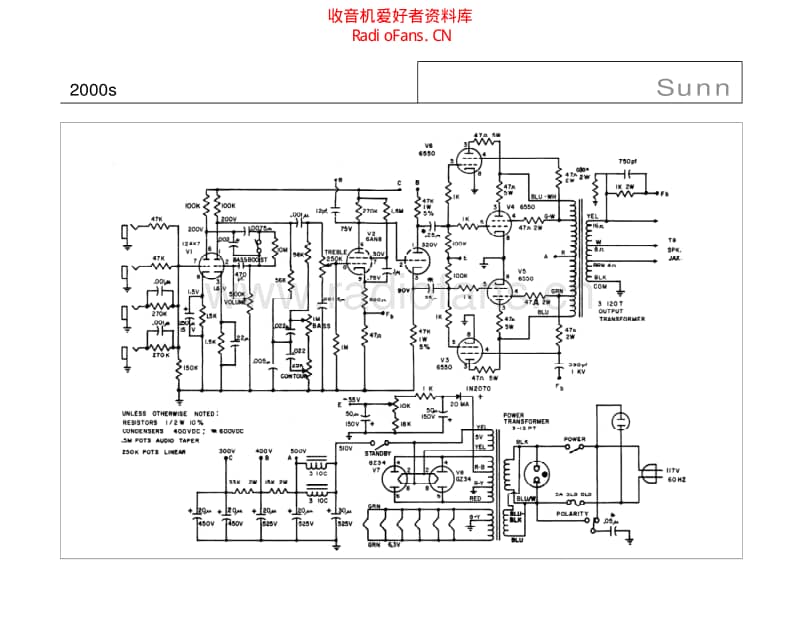 Sunn_2000s 电路图 维修原理图.pdf_第1页