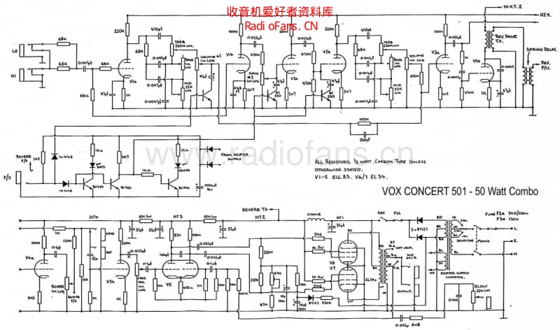 Vox_conc501 电路图 维修原理图.pdf_第1页