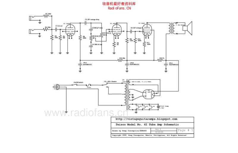 Teisco_62 电路图 维修原理图.pdf_第2页