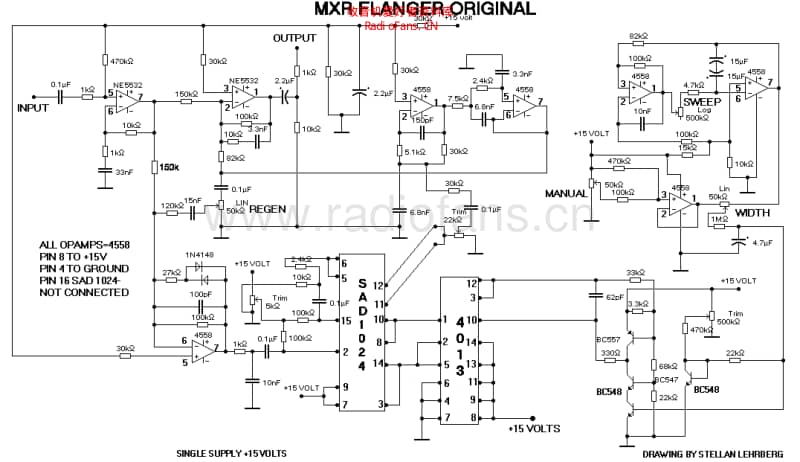 Mxr_flanger 电路图 维修原理图.pdf_第1页