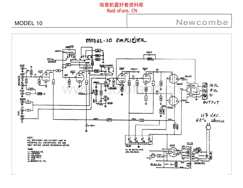 Newcombe_model_10 电路图 维修原理图.pdf_第1页