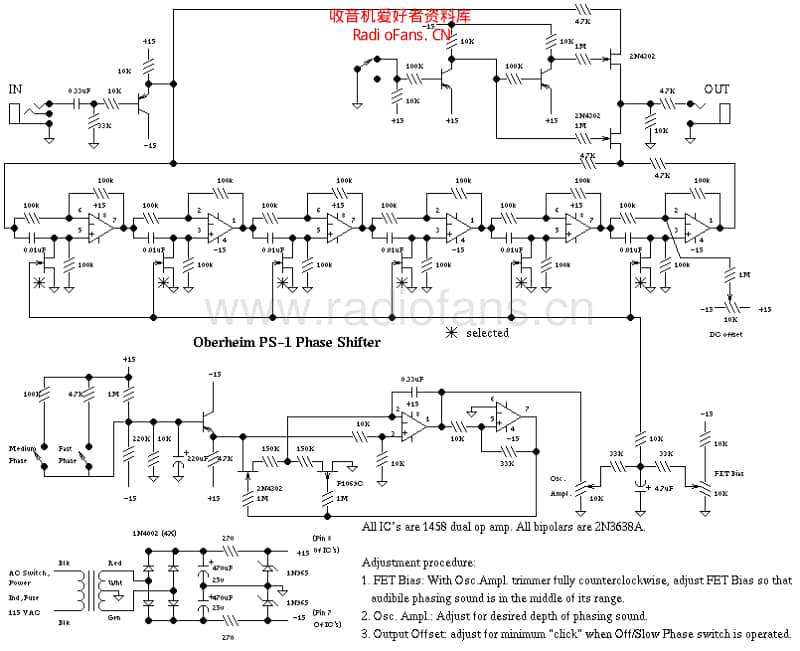 Oberheim_ps1_phaser 电路图 维修原理图.pdf_第1页