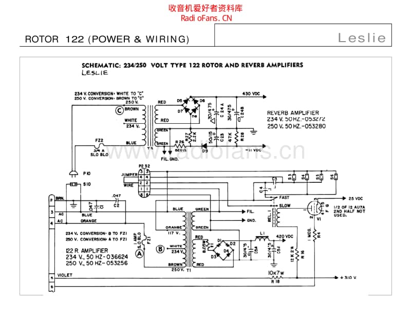 Leslie 电路图 维修原理图.pdf_第3页