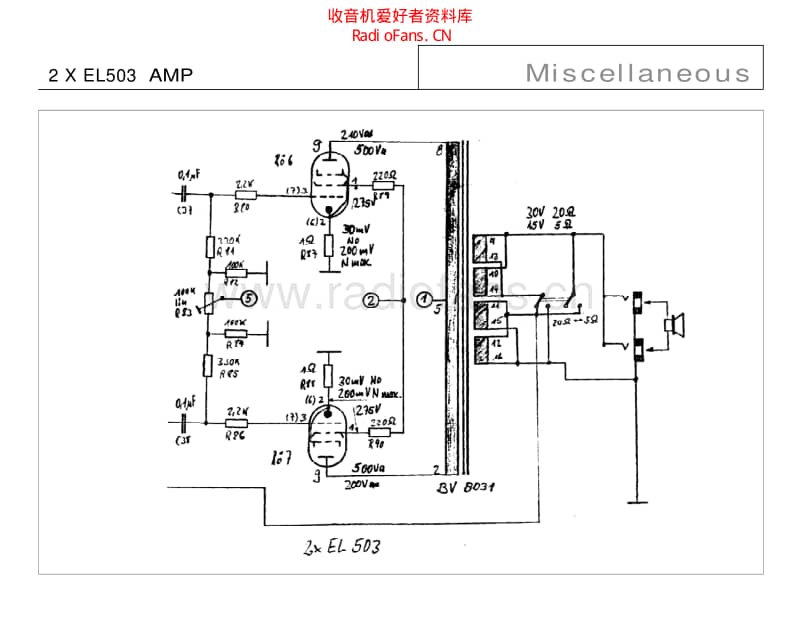 Misc_2xel503_amp 电路图 维修原理图.pdf_第1页