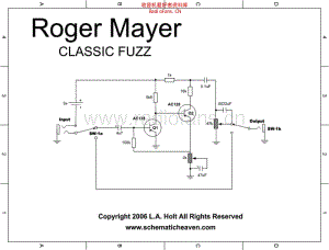 Rogermayer_classicfuzz_lah 电路图 维修原理图.pdf