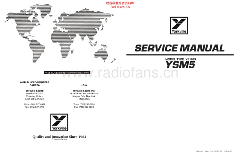 Yorkville_ysm5_sm 电路图 维修原理图.pdf_第1页