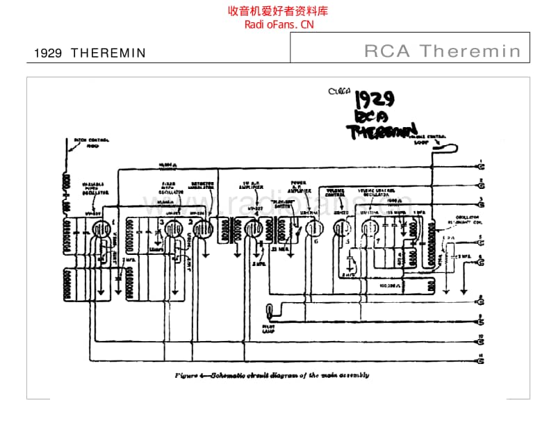 Rca_1929_theremin 电路图 维修原理图.pdf_第1页