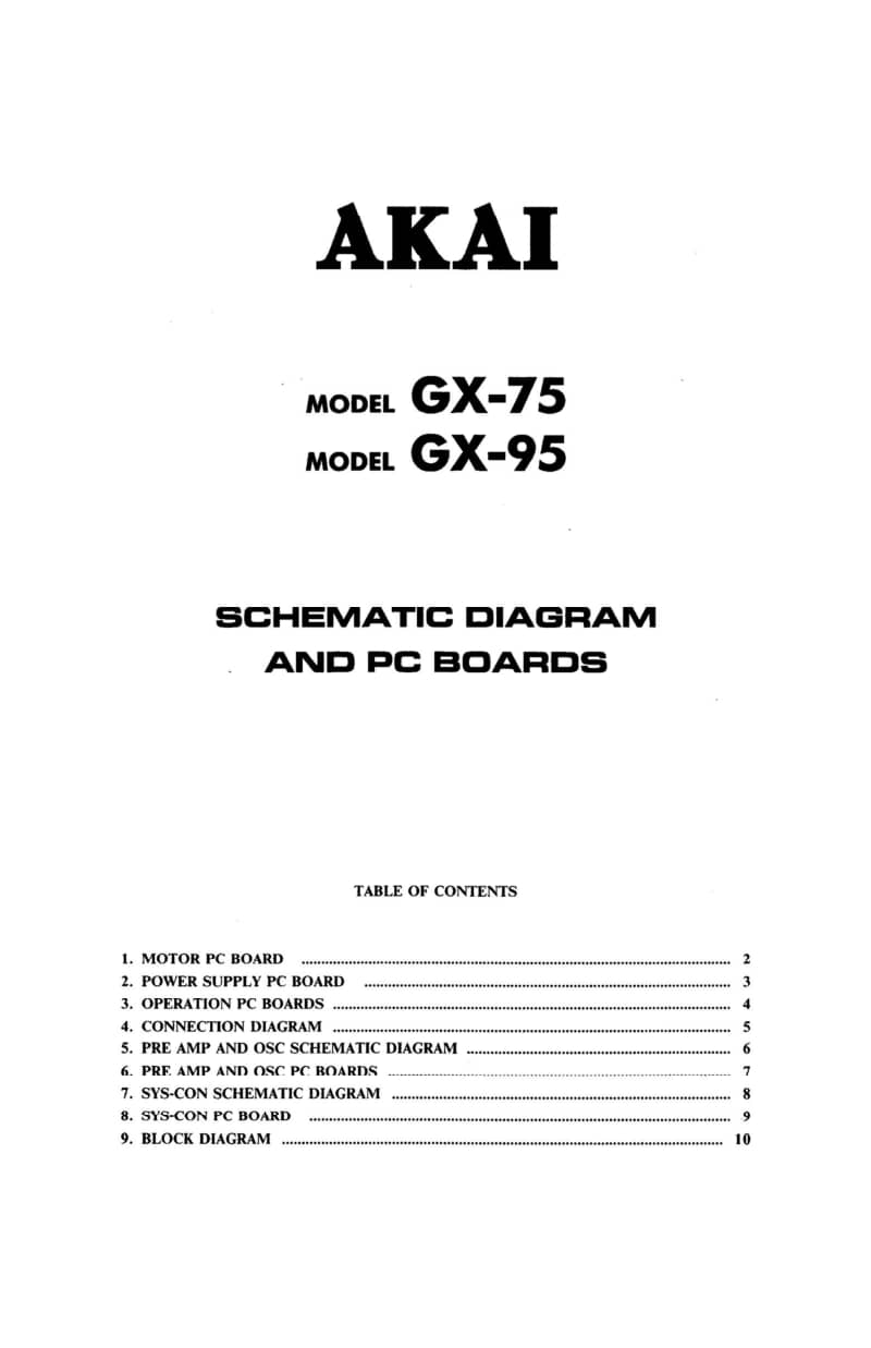 AKAI:雅佳GX- Z7100电路图.pdf_第1页